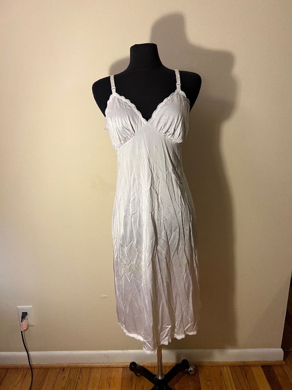 Shadowline White Slip Midi Dress